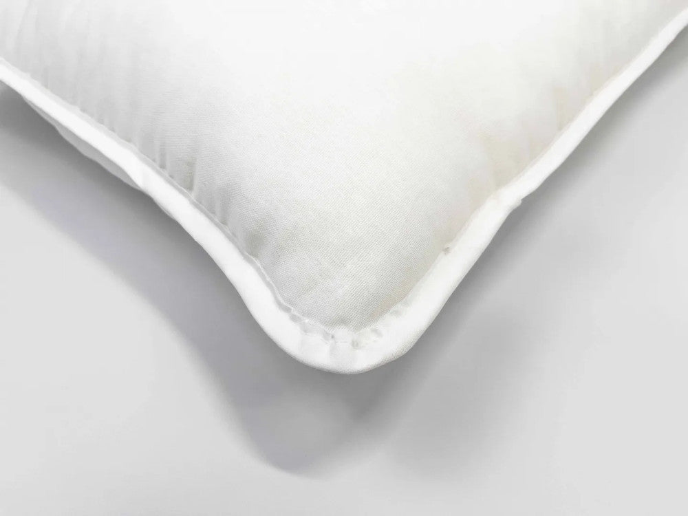 Allergie "STOP" Antiallergisches Kissenset /Halbkissen, kleines Kissen/ 100% Baumwollbezug mit Einfassband