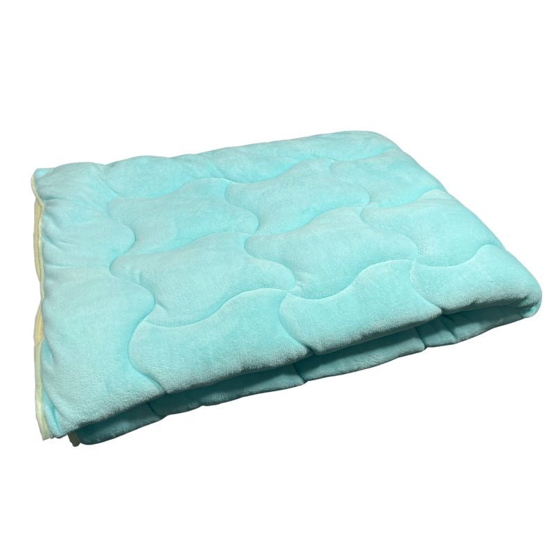 Soft - extra warme, weiche doppelseitige Winterdecke - türkis/natur - 135x195 cm