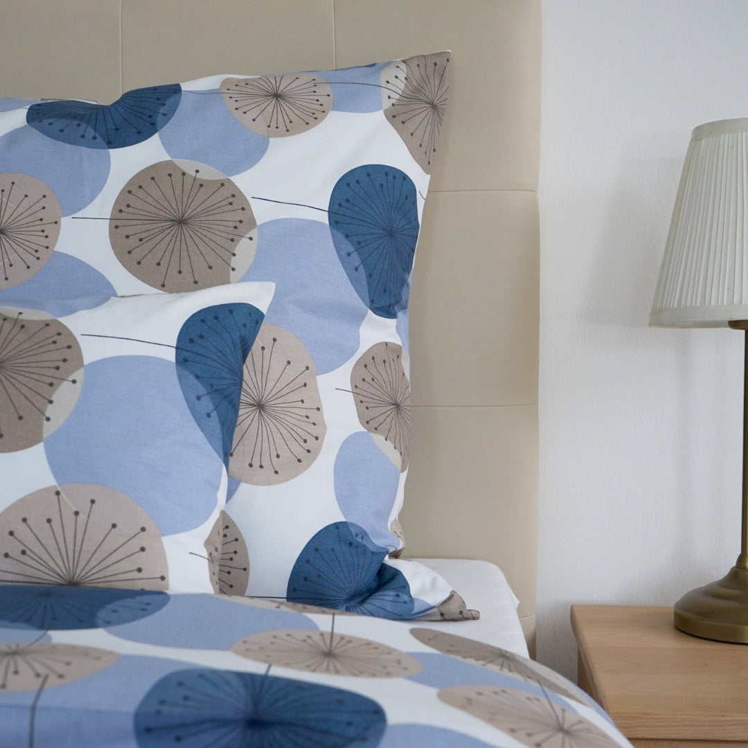 Pamut ágyneműhuzat garnitúra - Kék körök