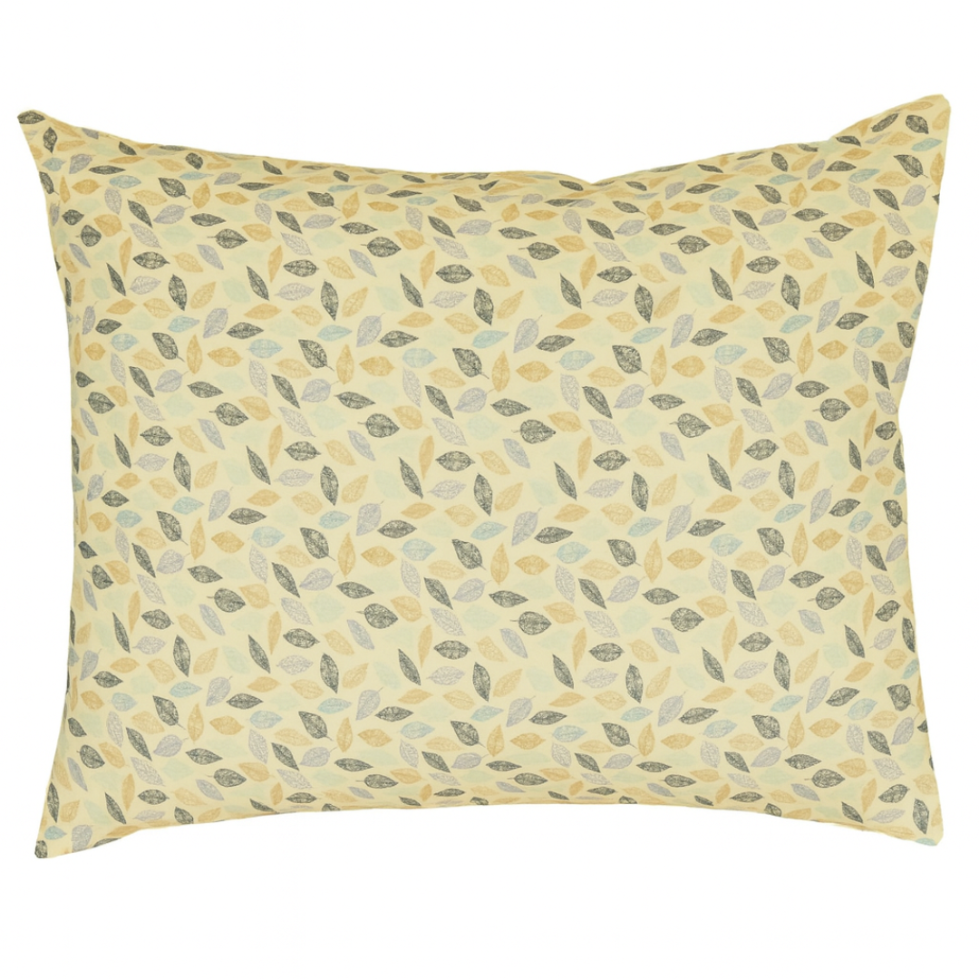 Pamut párnahuzat - Apró levél mintás