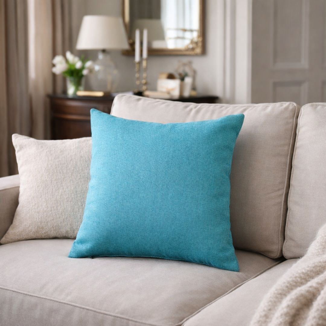 Dunkelblaues Dekokissen - mit Einlage - 45x45 cm