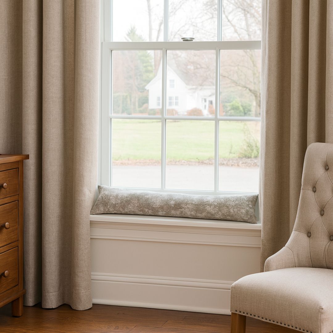 Zugluftstopper Dekor grau