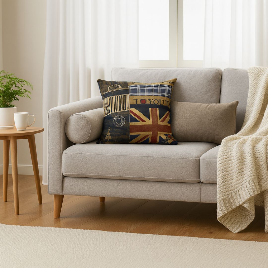 Decorative cushion (with insert) 60x60 cm - LOVE UK