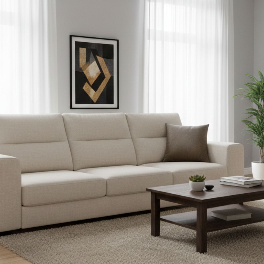 Decorative cushion (with insert) 45x45 cm (cream)