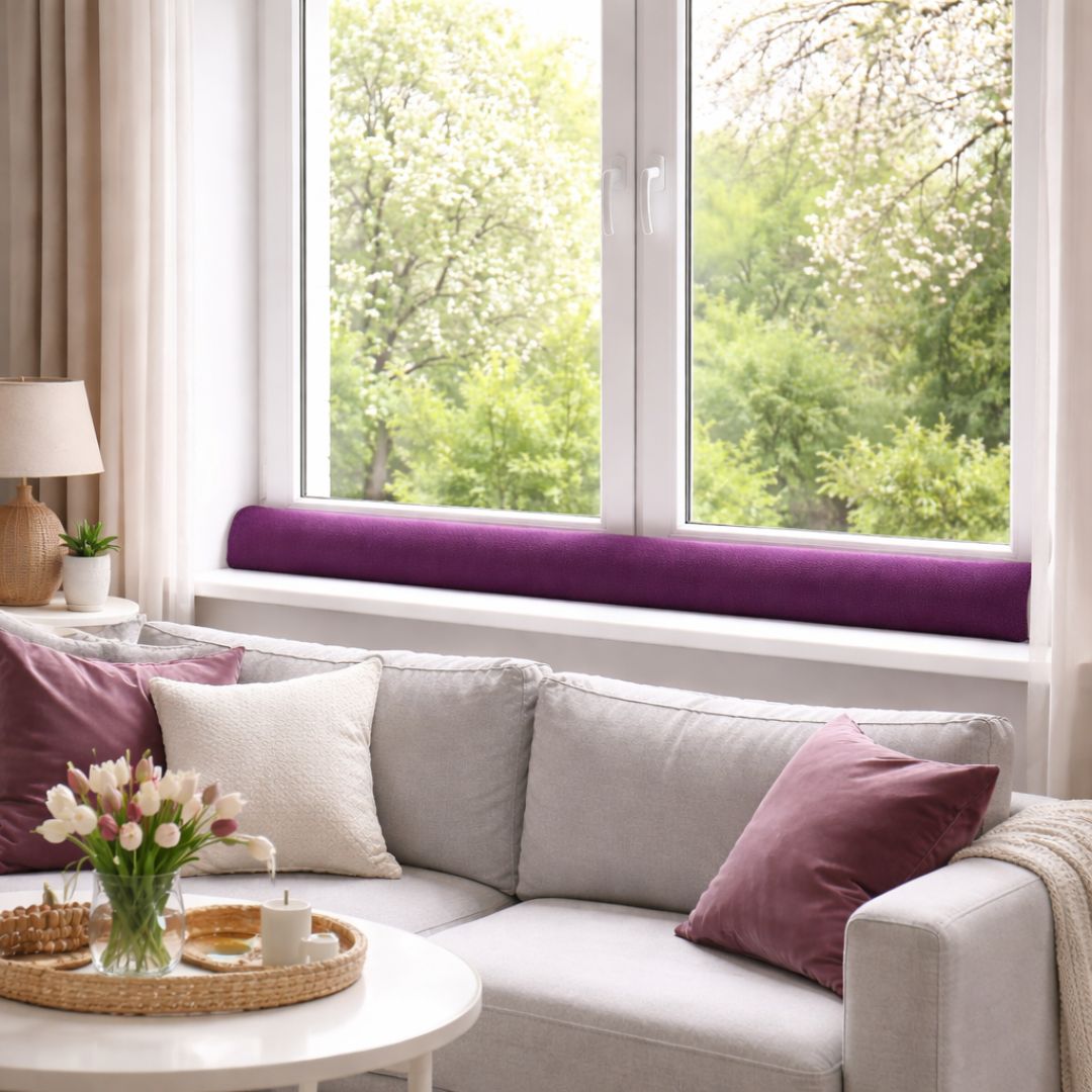 Zugluftstopper Dekor grau