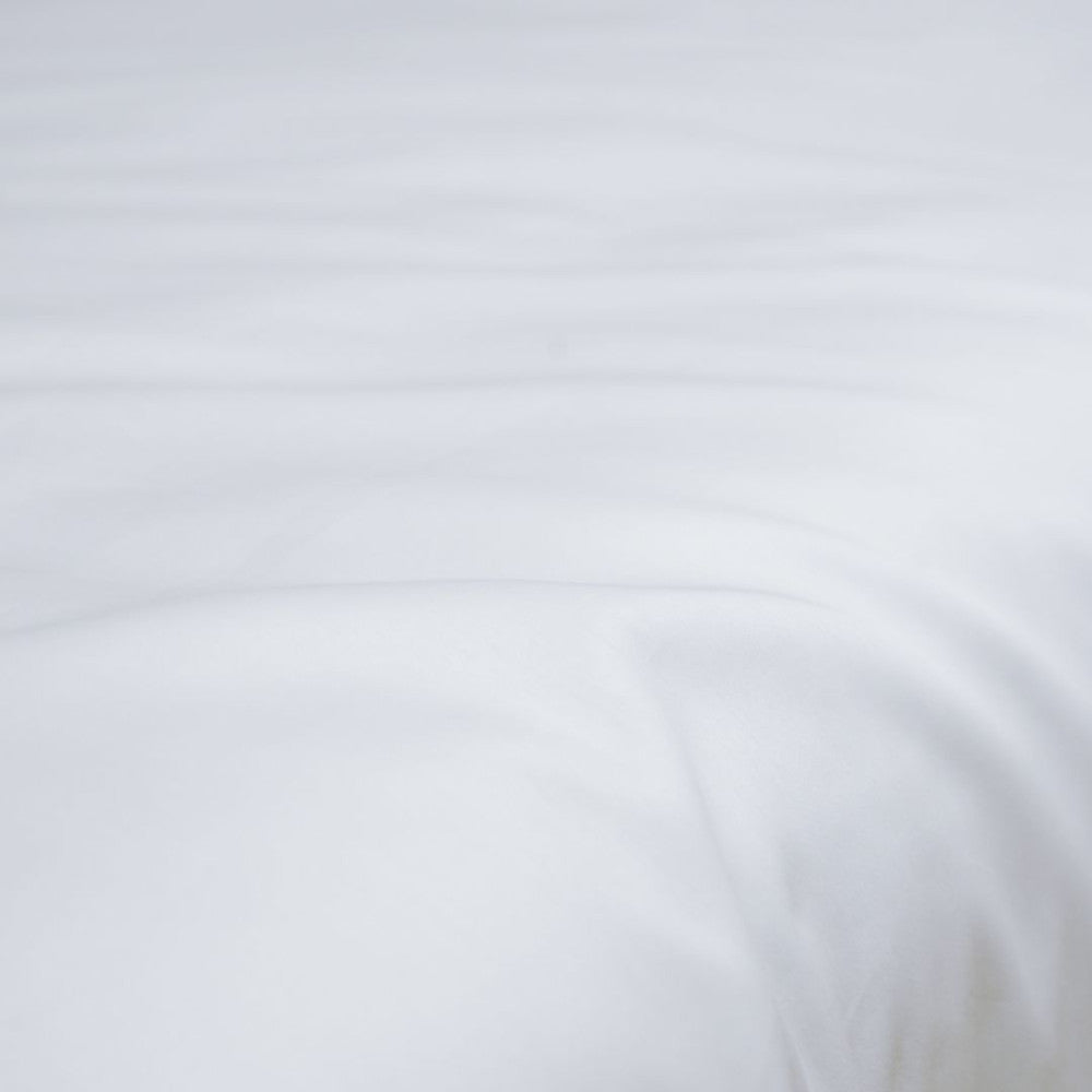 Cotton sateen pillowcase with English edge - Light grey - TC 250