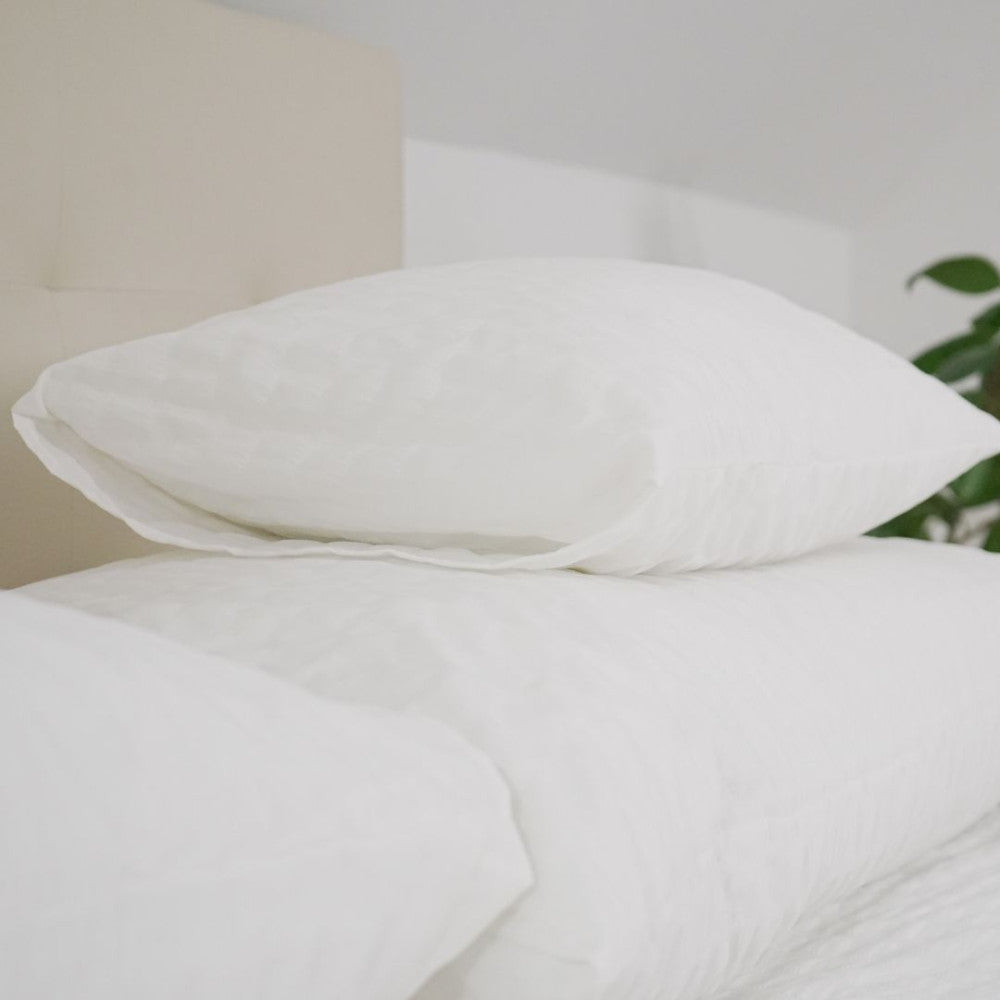 Krepp-Bettwäscheset - 80% Baumwolle - 20% PE - Umschlag - 3er-Set - 130 gr/m2