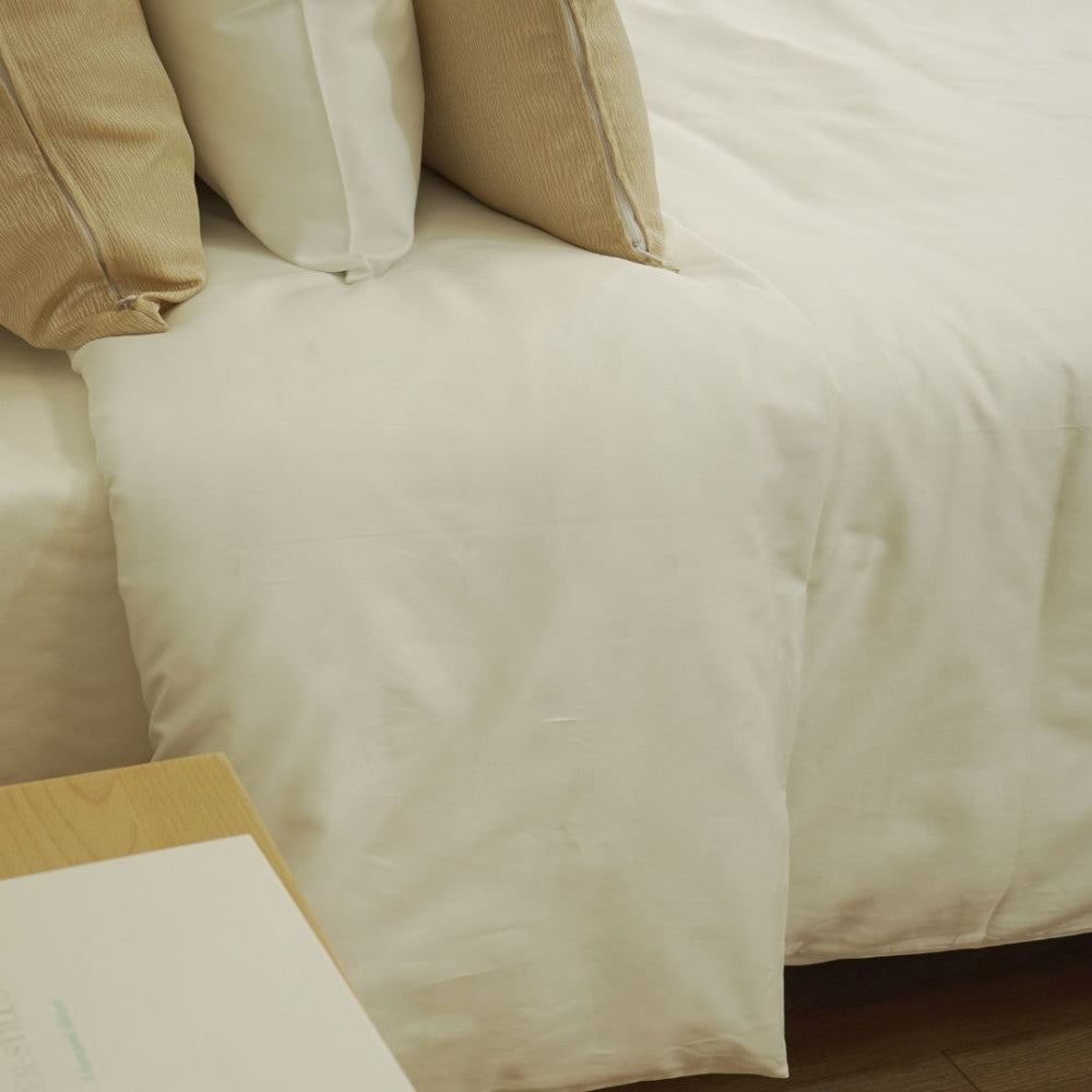 Hotel PERCAL Bettlaken aus 100 % Baumwollleinen – Spannbettlaken – 3er-Set – 120 g/m² – verpackt