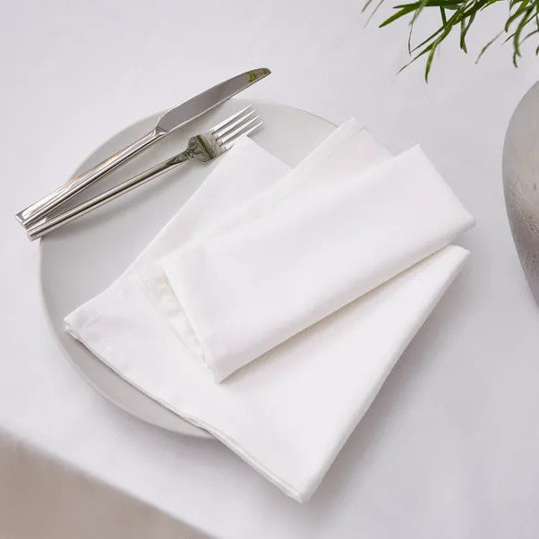 Textile napkin - white - Premium quality!