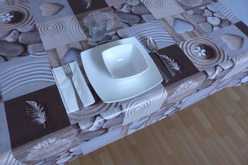 Viaszosvászon asztalterítő - Prémium minőség! - Homok barna