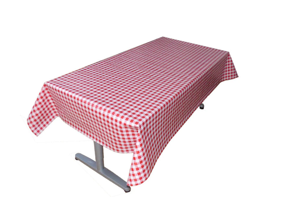 Oilcloth tablecloth - Premium quality! - Pepita red checkered