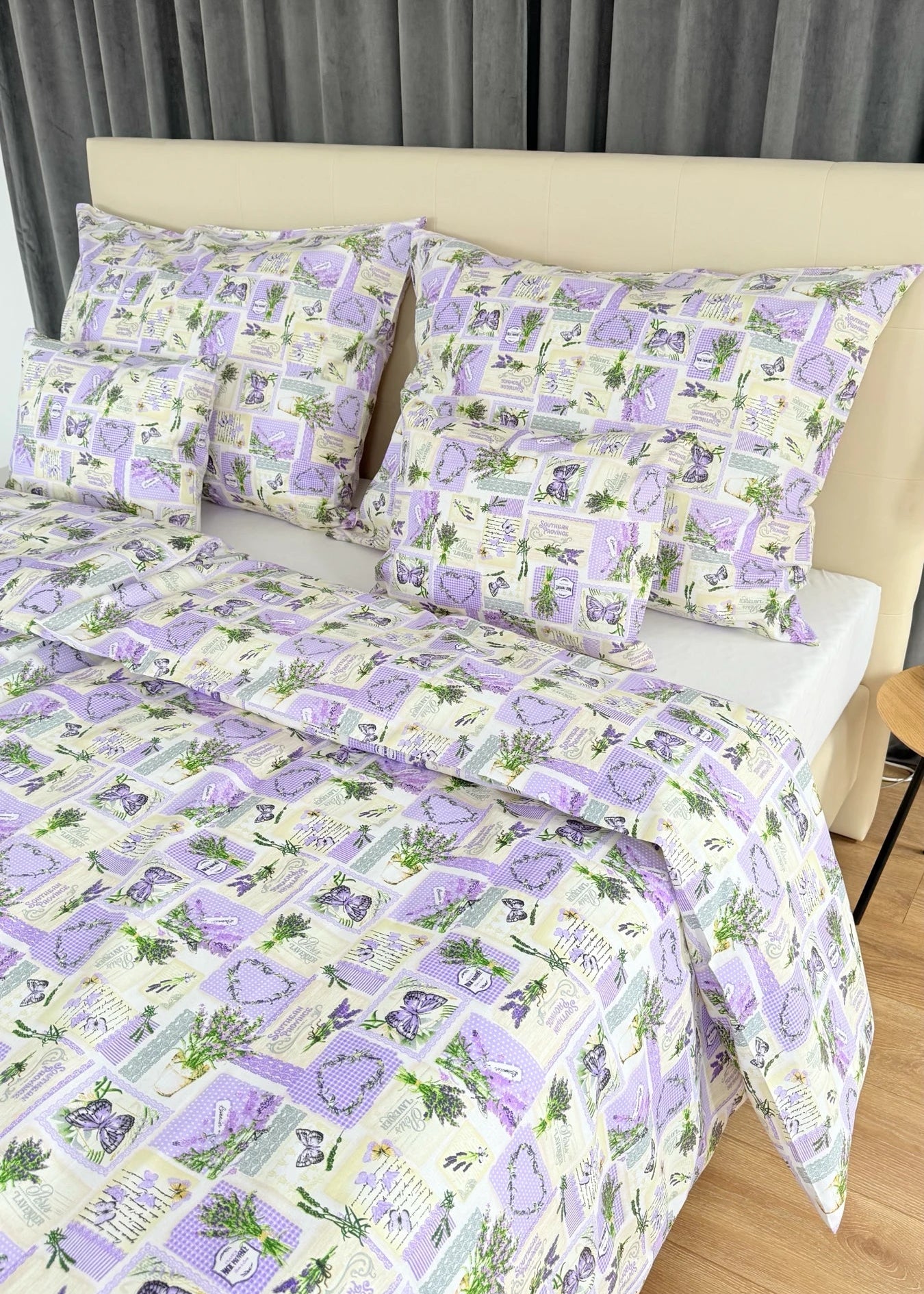 Baumwollbettwäscheset - Blaue Kreise