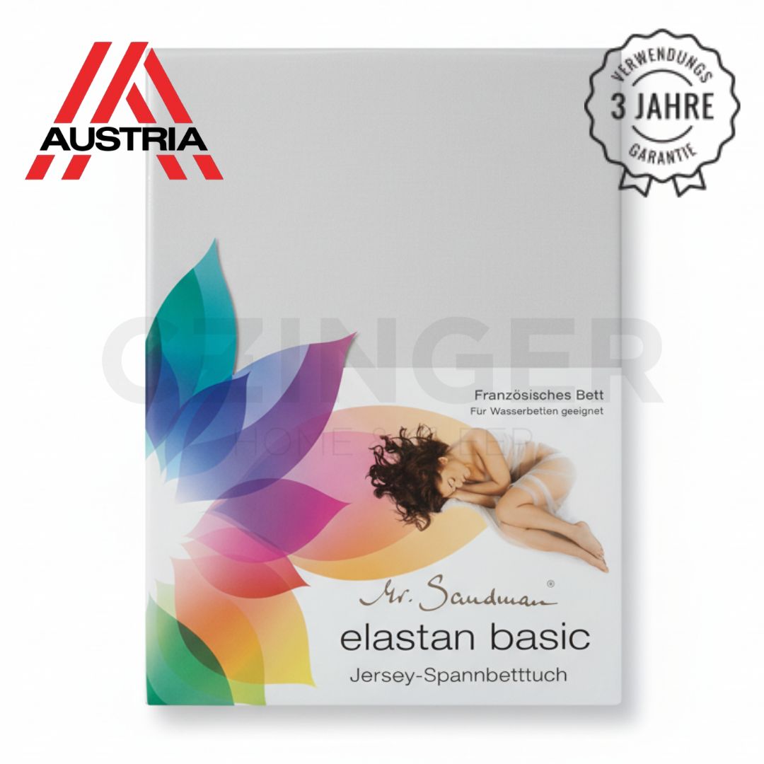 Extra Cotton - Elastane sheet - white - Premium quality! - 195 gr/m2