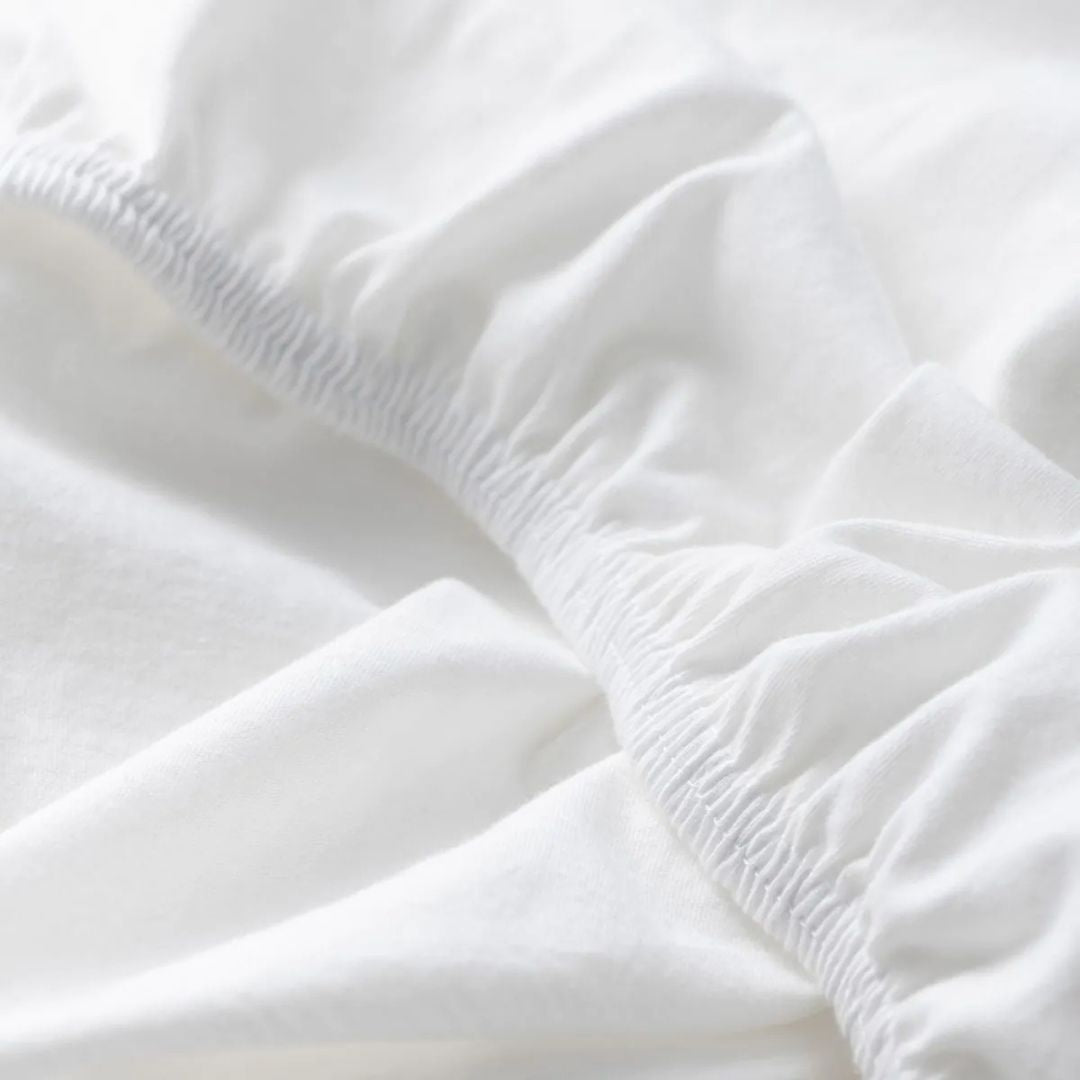 Jersey - Fitted sheet - White - Premium quality! - 150 g/m2