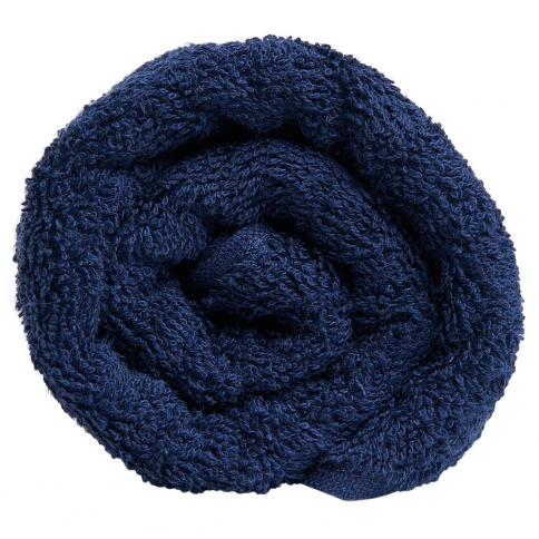 Szállodai frottír törölköző - Sötétkék - 450 gr/m2