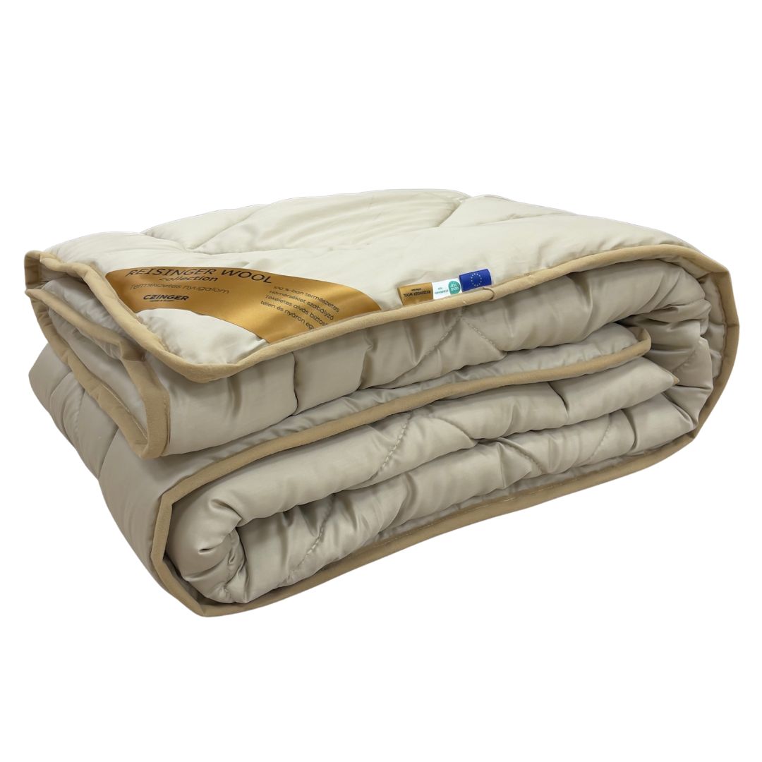 Weiß - Woll-4-Jahreszeiten-Bettdecke - 140x200 cm