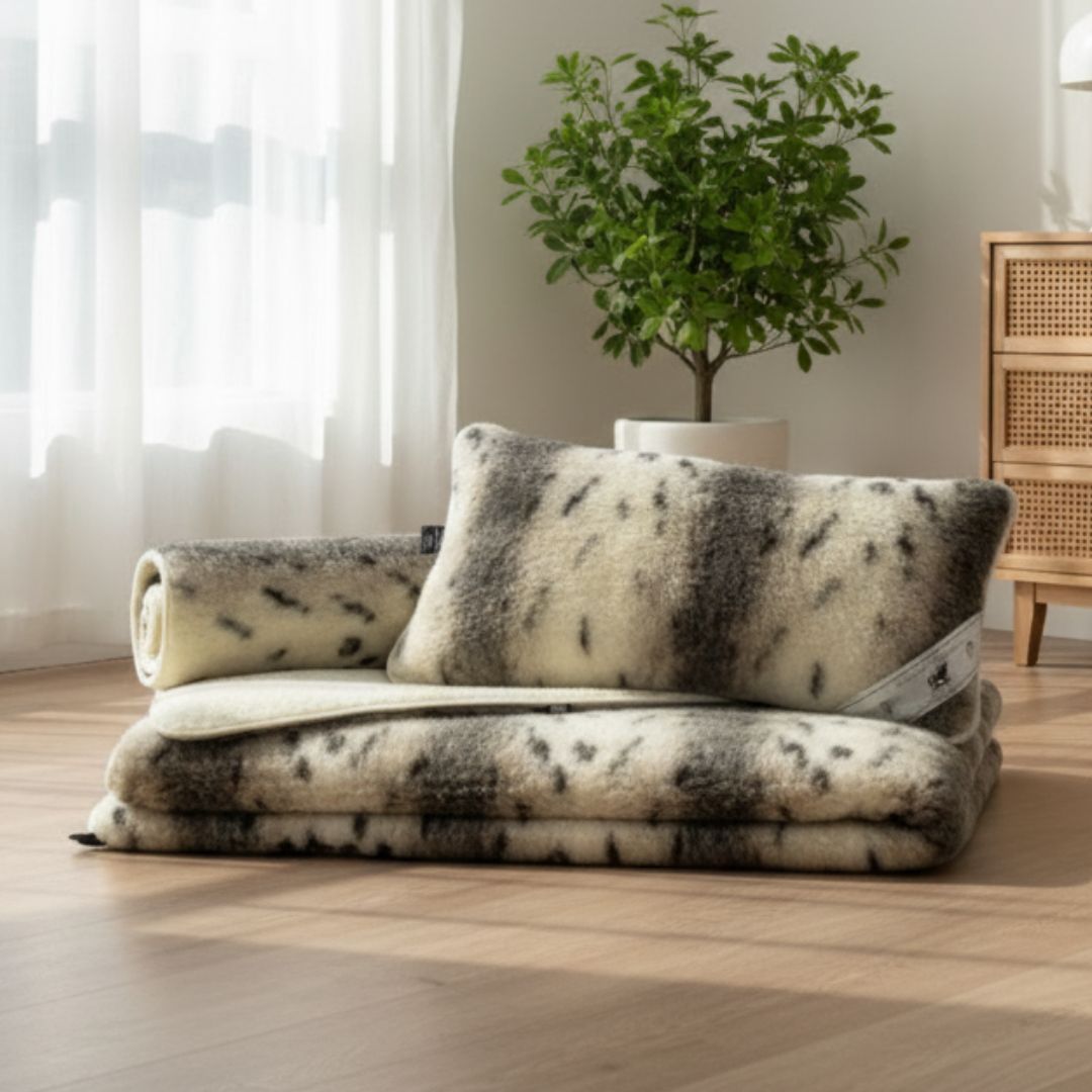 Merino 3-piece wool set - Lynx pattern - Euro 550 gr/m2