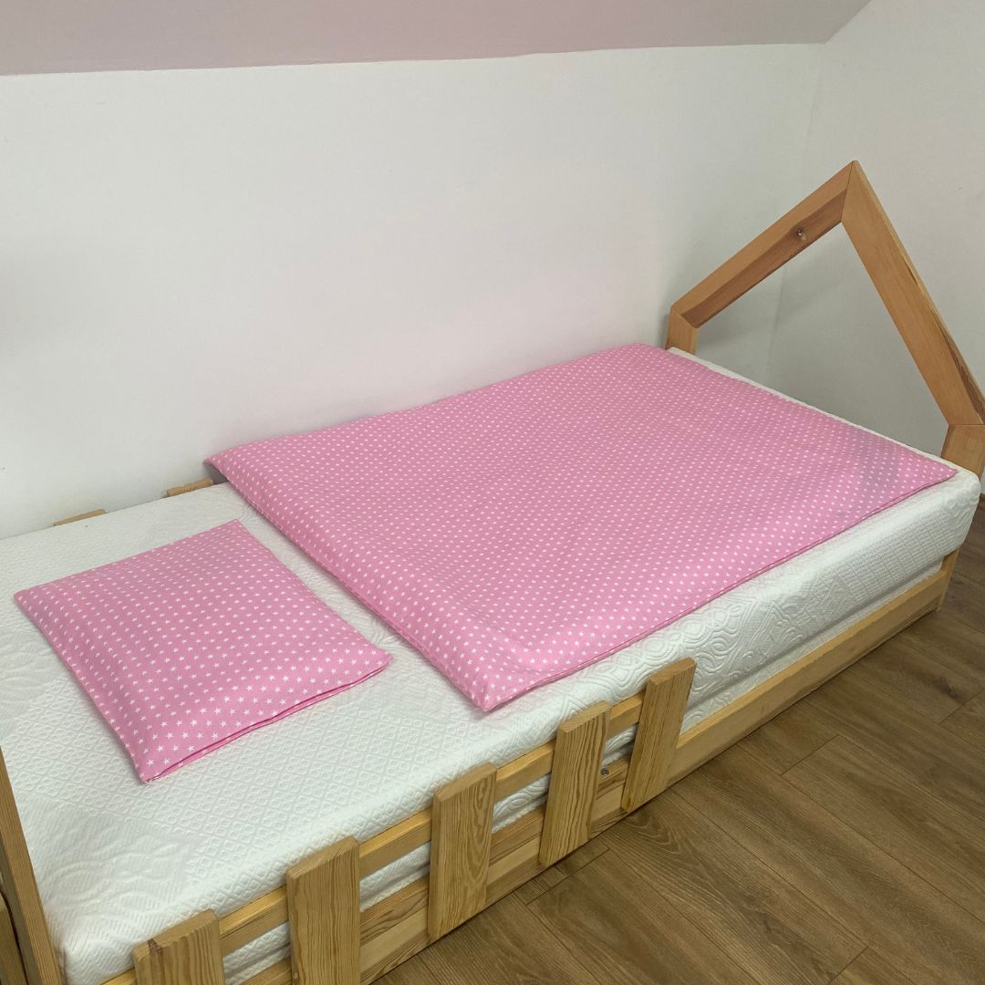 Rose Star Bettwäsche für Kinderbetten 2-teilig – sanfte Sternenatmosphäre