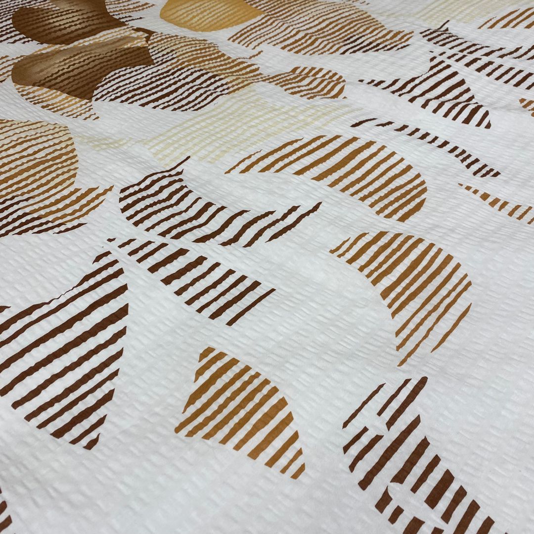 Crepe bed linen set of 3 - Earth colors