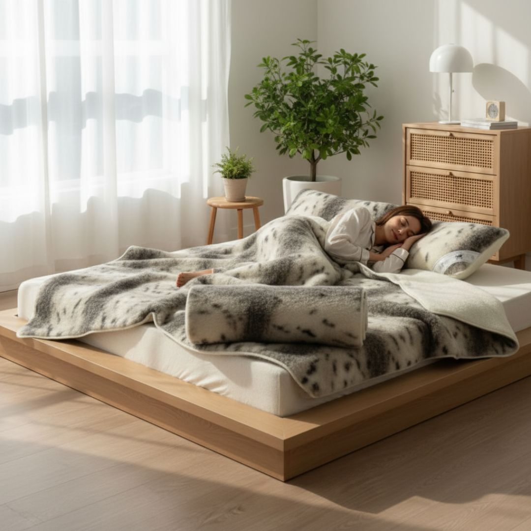 Merino 3-piece wool set - Lynx pattern - Euro 550 gr/m2