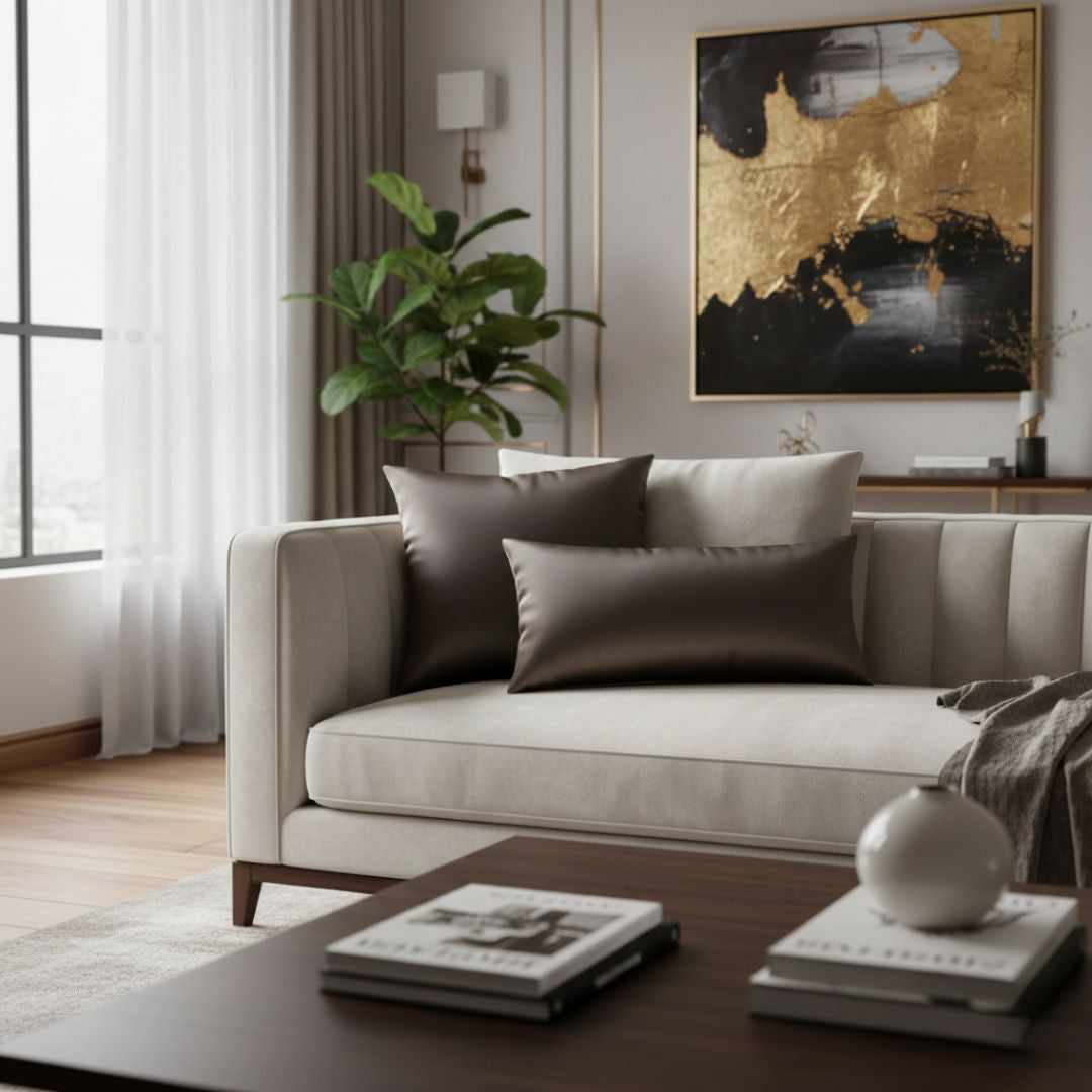 Decorative cushion (with insert) 45x45 cm (cream)