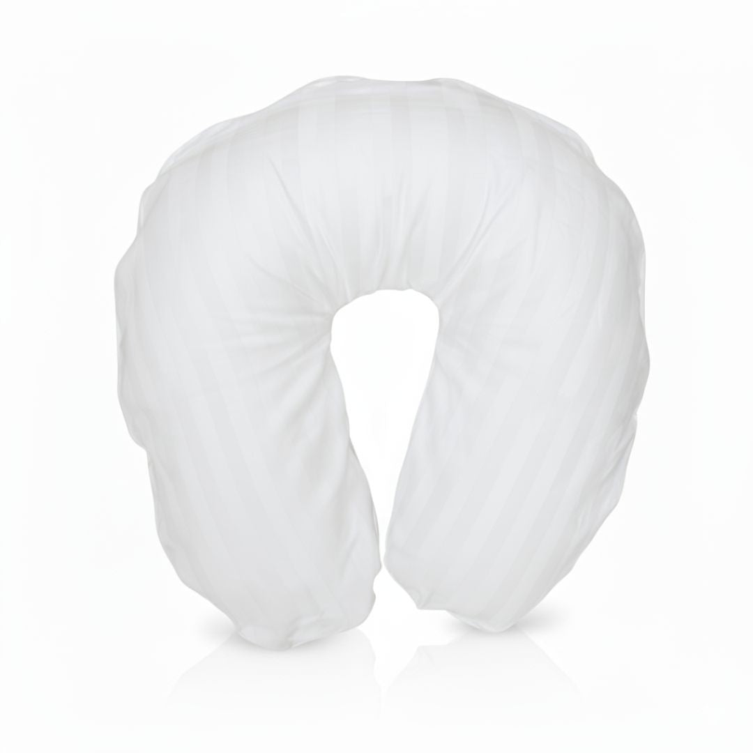 Hotel 2 cm damask striped neck pillowcase - zippered