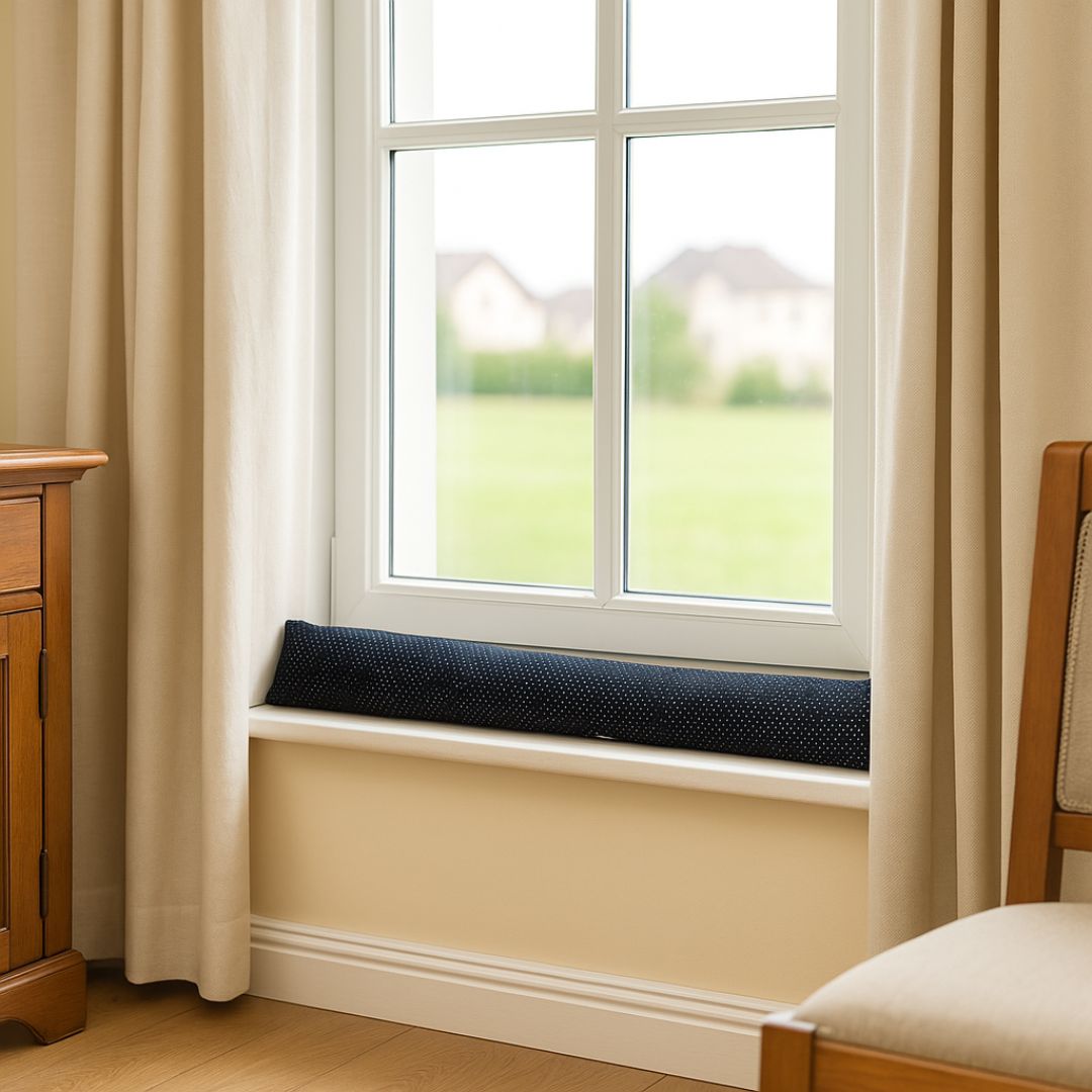 Zugluftstopper Dekor grau