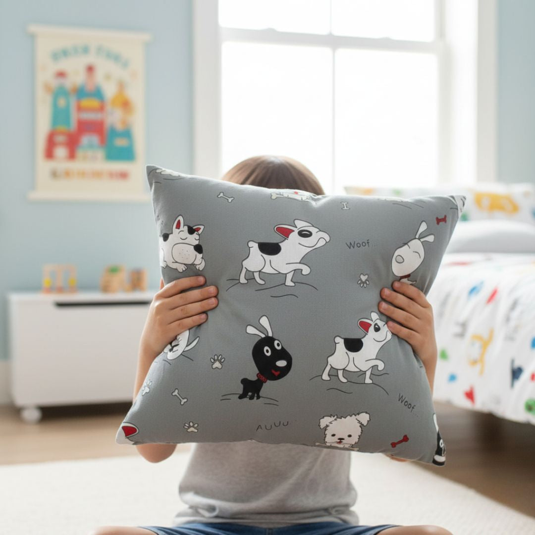 Graues Autokissen - 40x40 cm