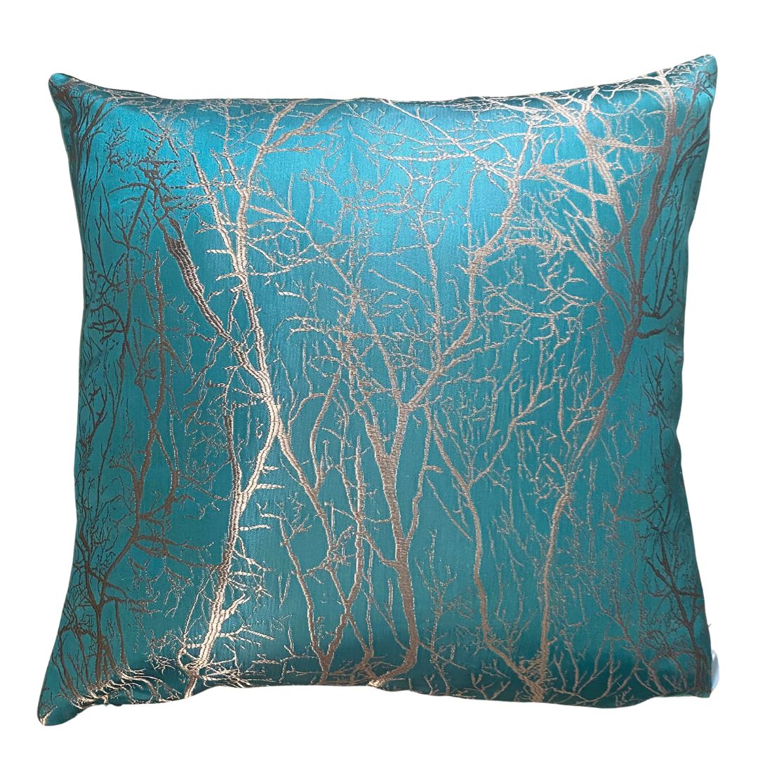 Branch velvet decorative pillow - 45x45 cm