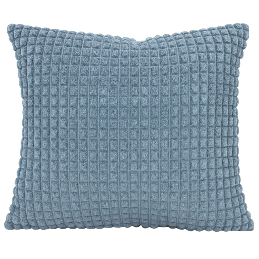 Grey decorative pillow - 45x55 cm