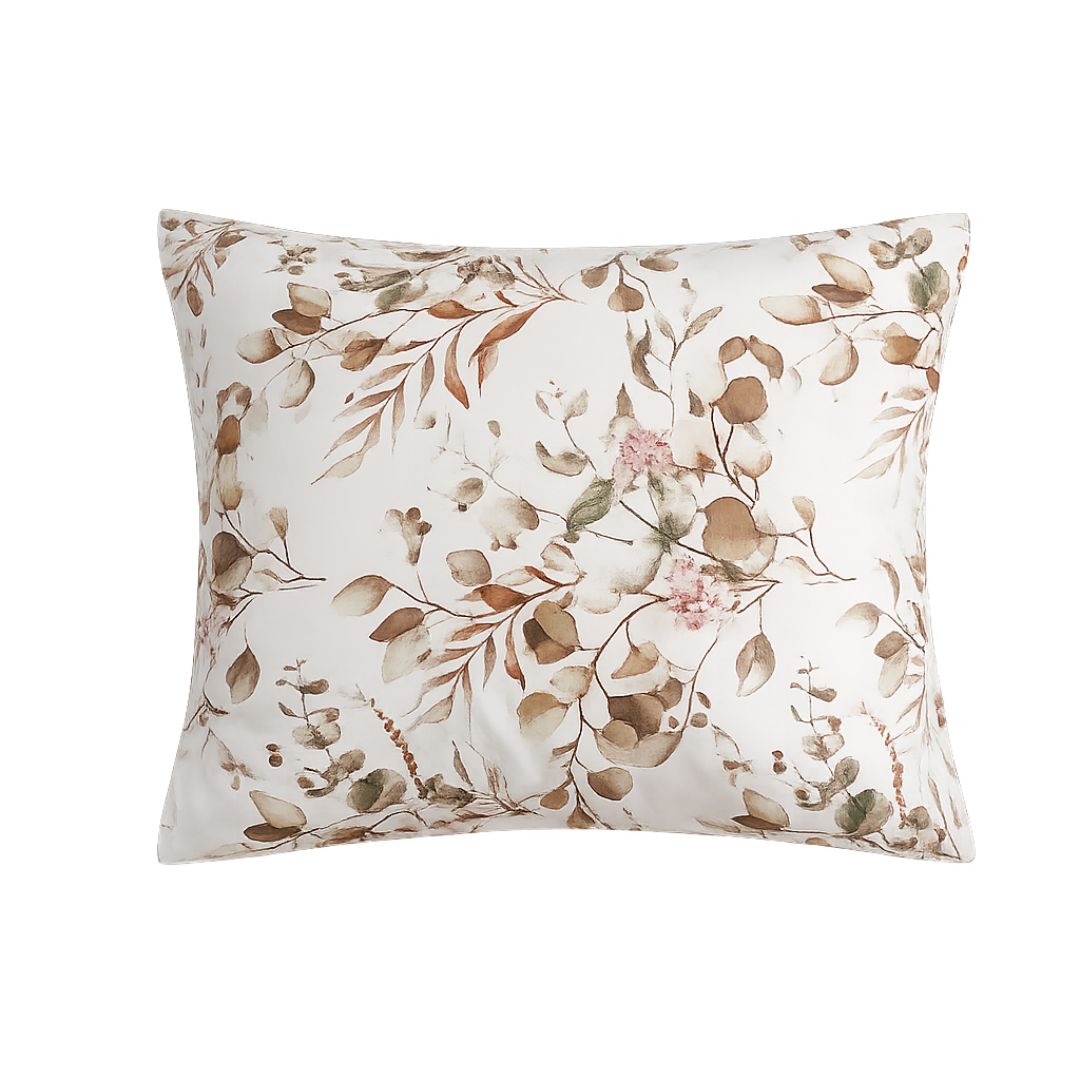 Cotton bed linen set - Blue triangle pattern