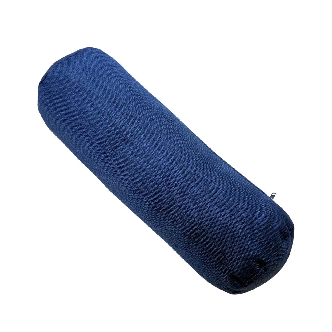 Dark blue decorative pillow - with insert - 30x60 cm