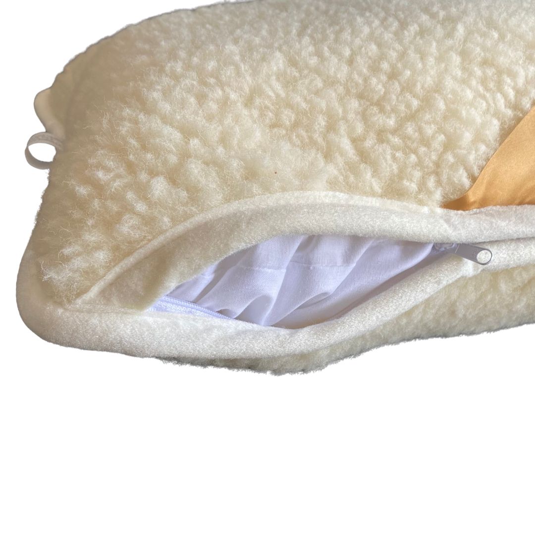 Wool Euro pillow double-sided 600 gr/m2 - 40x80 cm