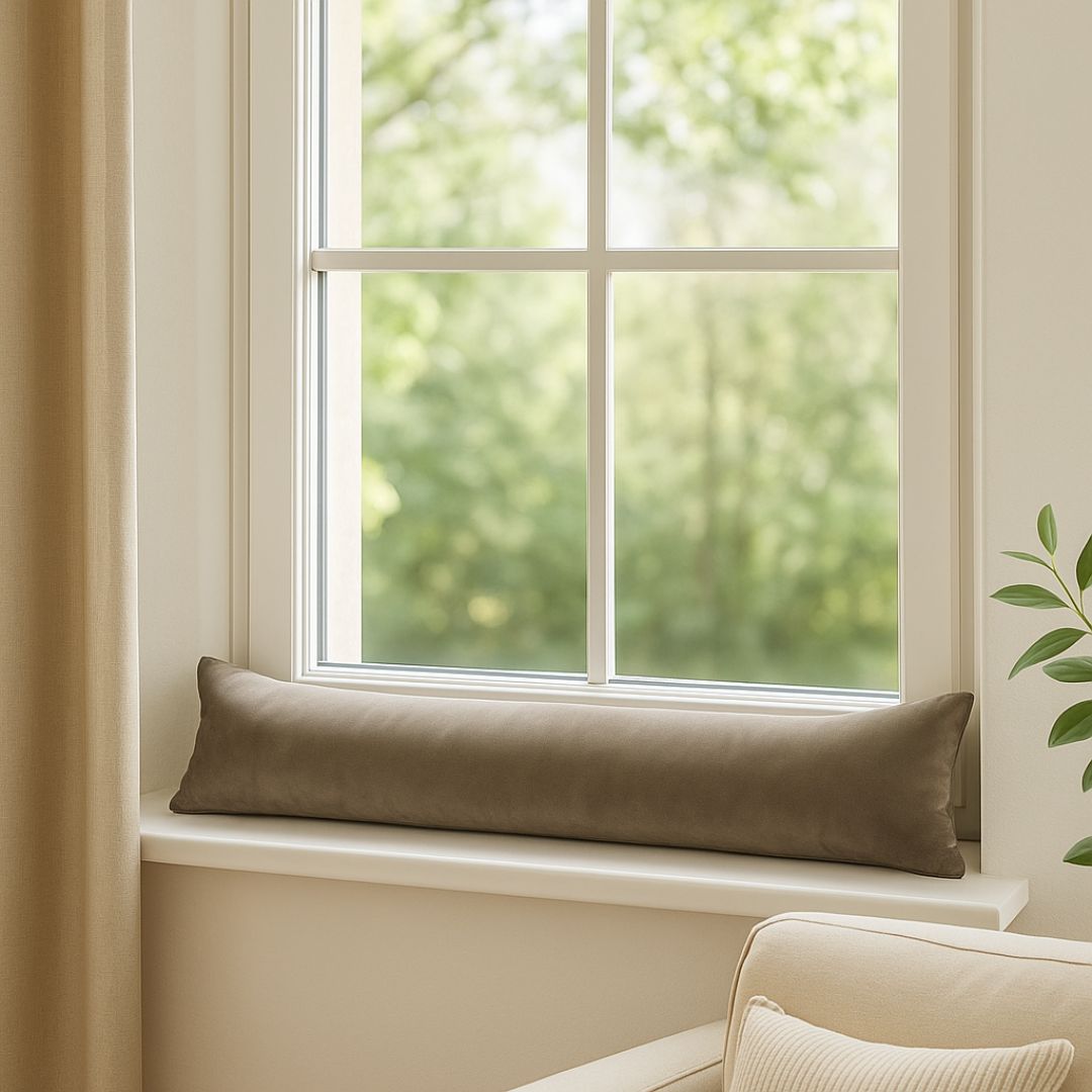 Zugluftstopper aus Stahlsamt – Premiumqualität!