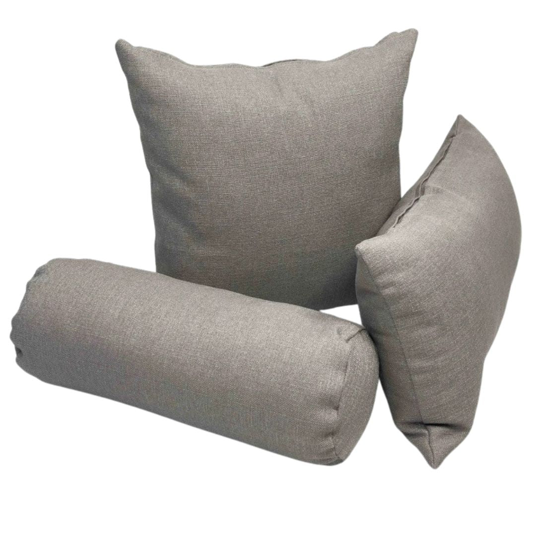 Decorative cushion with insert - zippered - Grey-brown