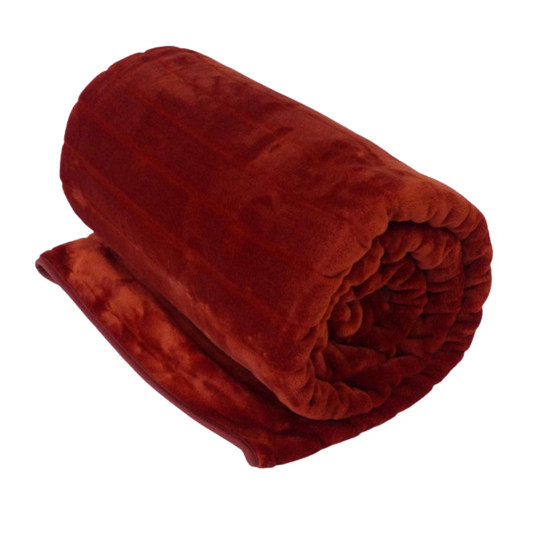 Decke - Merino Burgunderrot - 220x240 cm