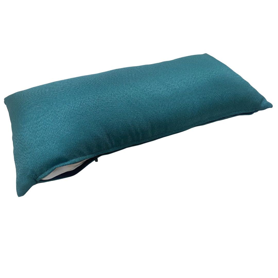 Turquoise decorative pillow - with insert - 30x60 cm