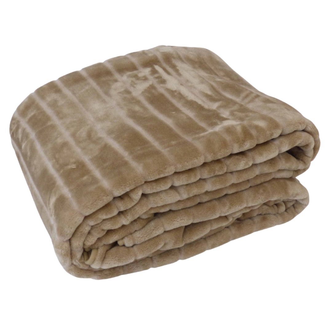 Plaid - Merino Cappuccino - 220x240 cm