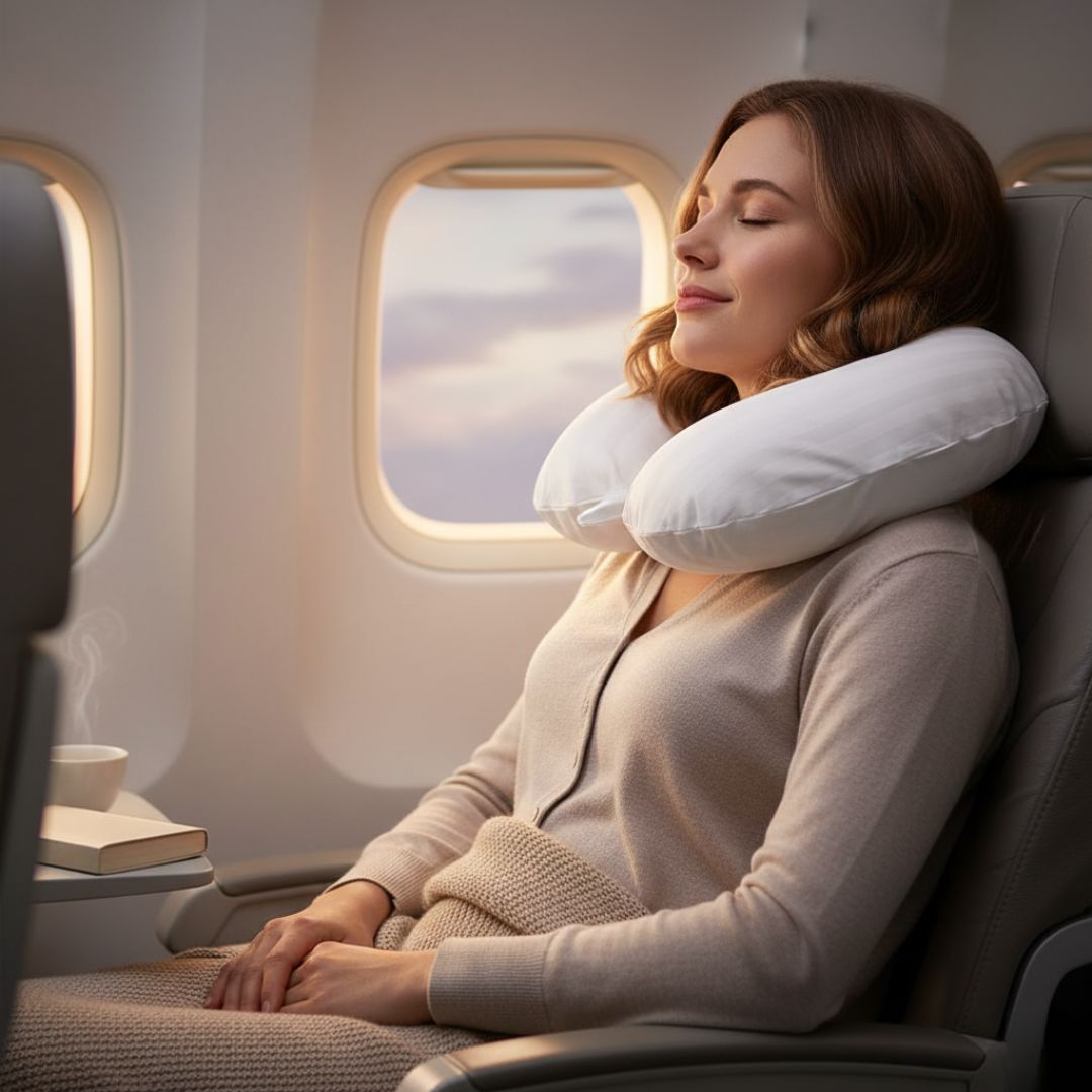 Hotel 2 cm damask striped neck pillowcase - zippered