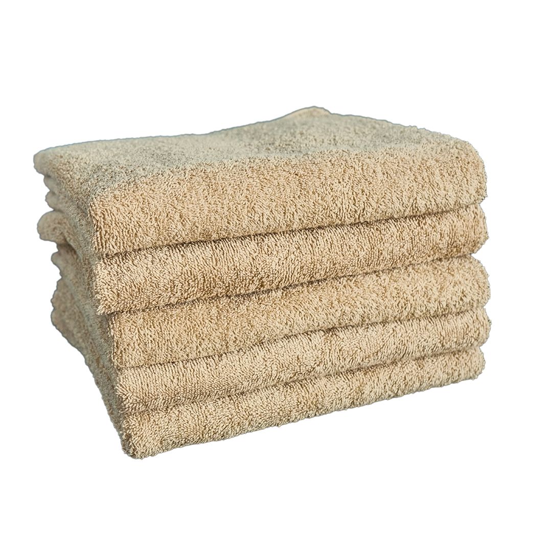 Beiges Frotteehandtuch – 450 g/m²
