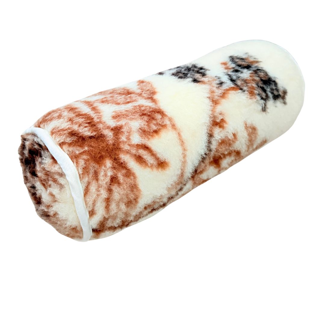 Gyapjú henger párna - mintás 520 gr/m2