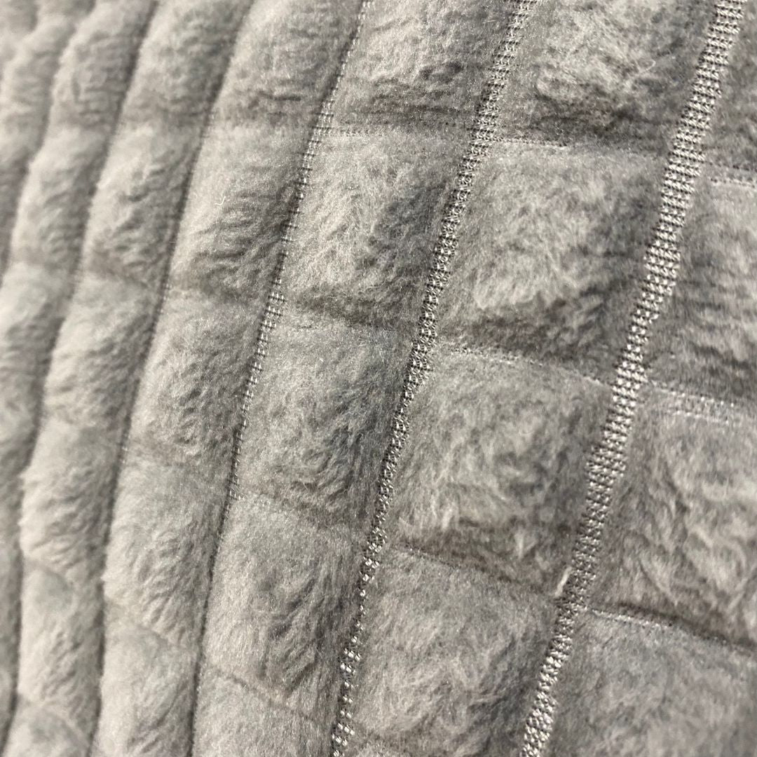 Grey decorative pillow - 45x55 cm