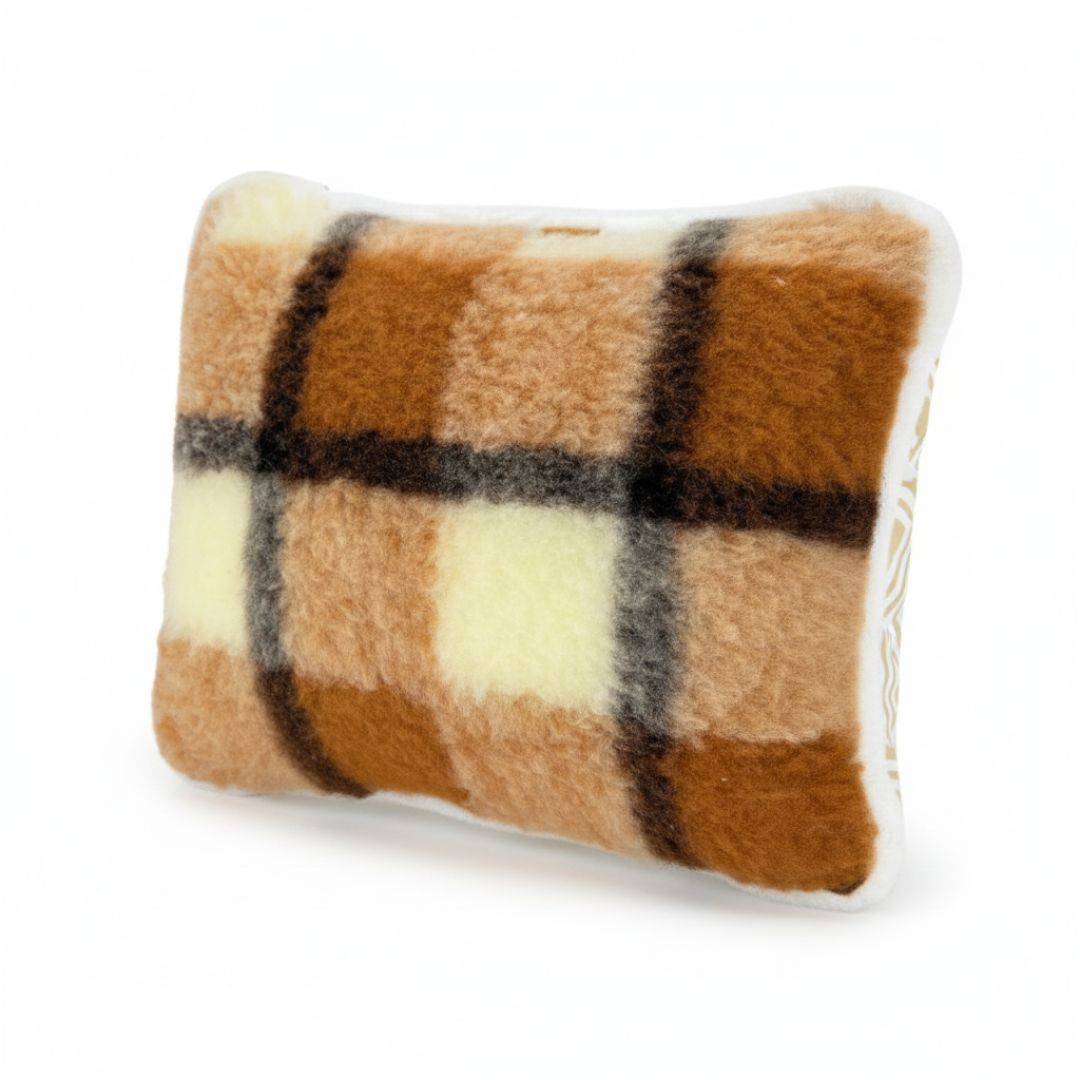 Single-sided wool lavender patterned small pillow - 600 gr/m2 - 40x50 cm