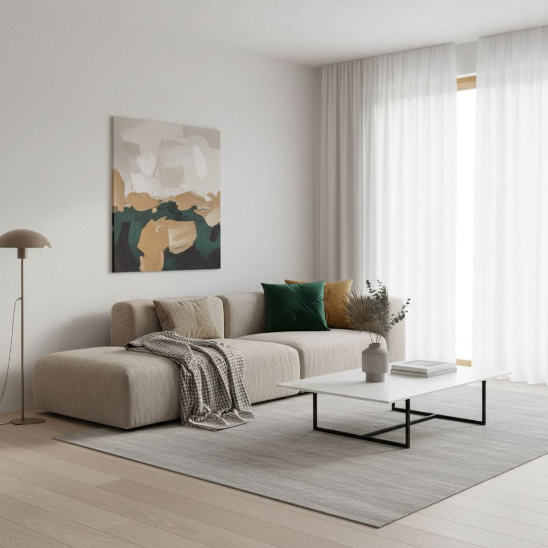 Moss green velvet decorative pillow - with insert - 45x45 cm