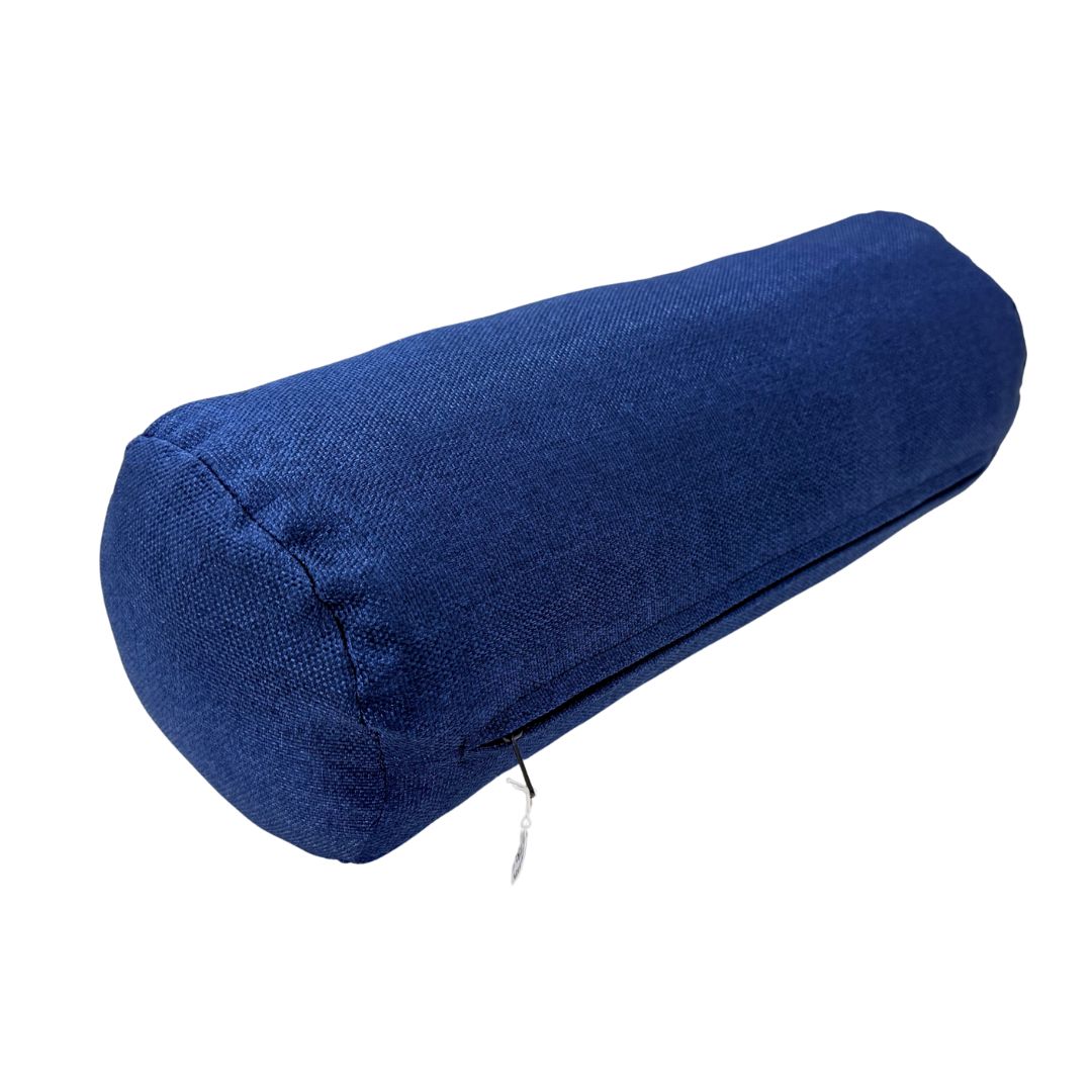 Dark blue decorative pillow - with insert - 30x60 cm
