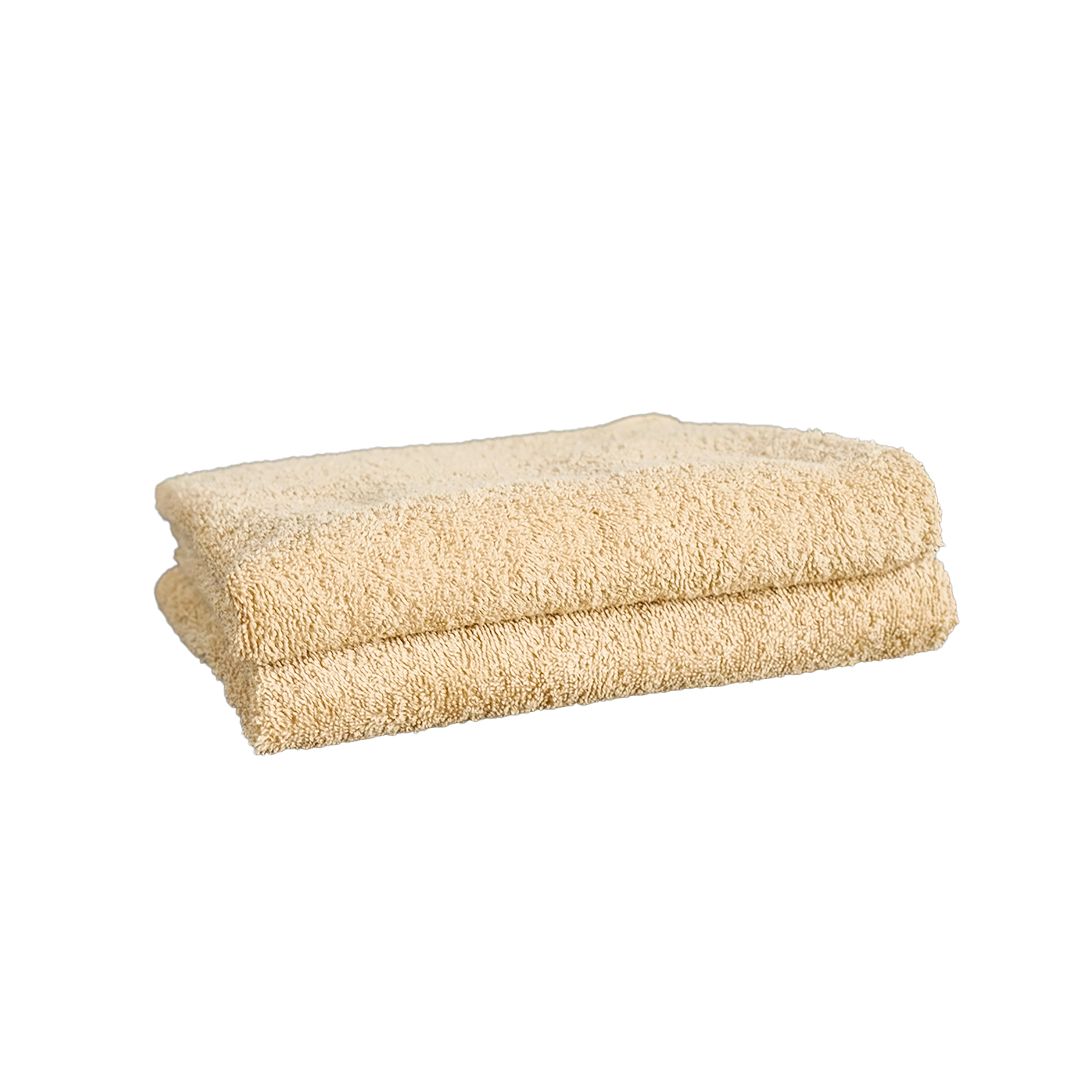 Beiges Frotteehandtuch – 450 g/m²