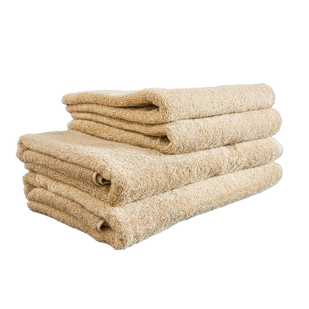 Beiges Frotteehandtuch – 450 g/m²