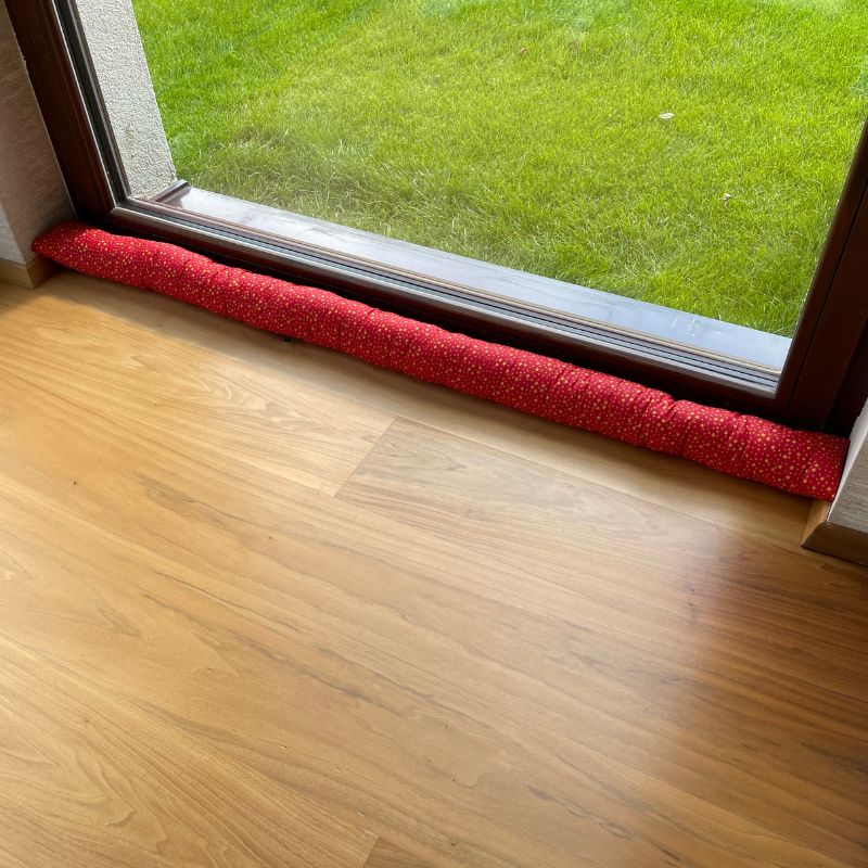 Karácsonyi huzatfogó - csillag mintás