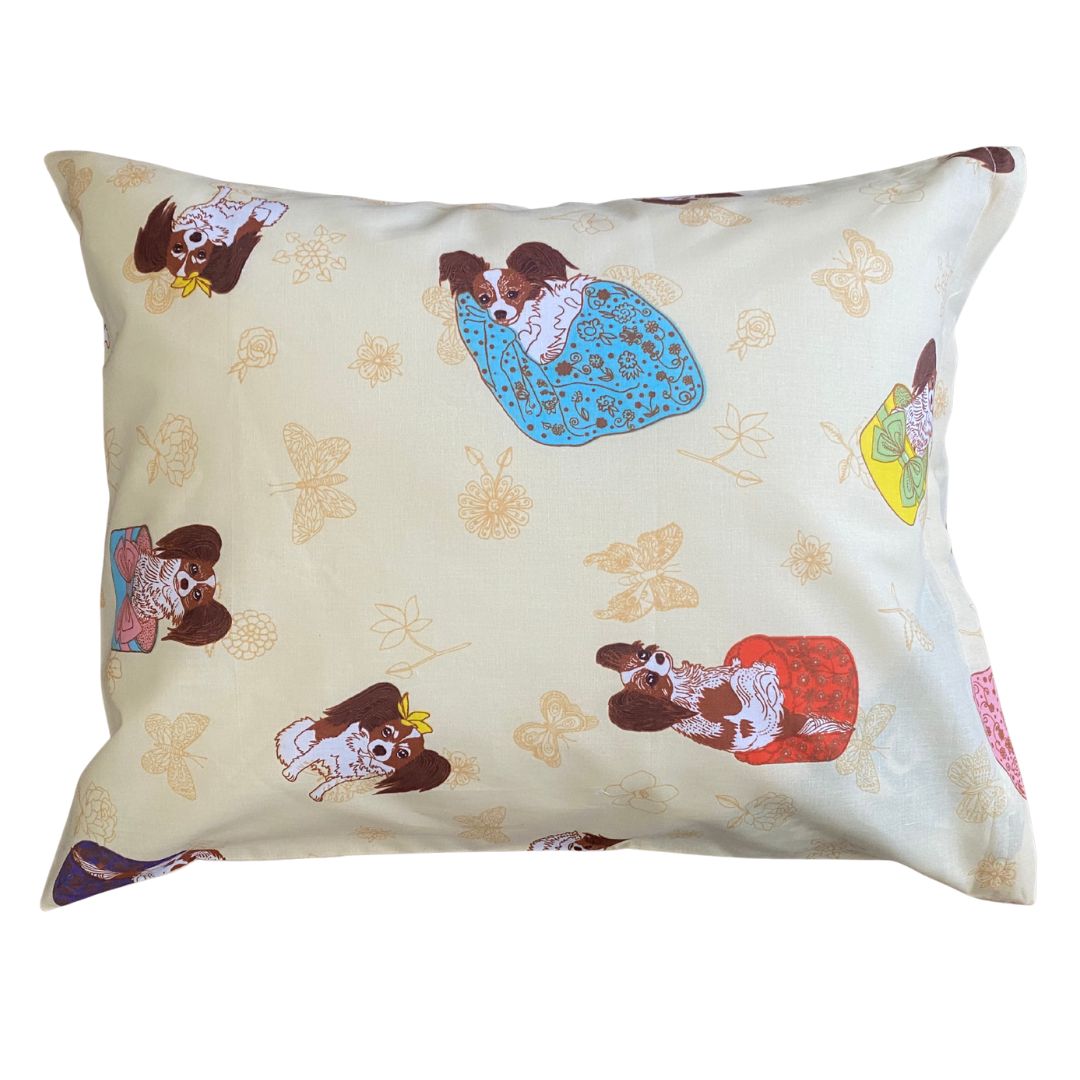 Baumwollkissenbezug - Liegender Hund