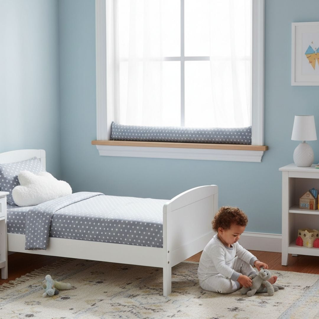 Christmas draught excluder - star pattern